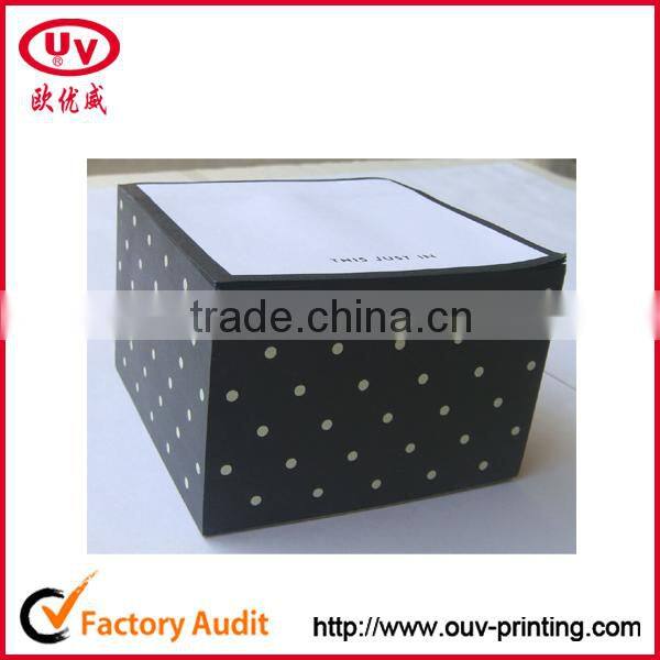 2016 custom printed paper cube memo pad