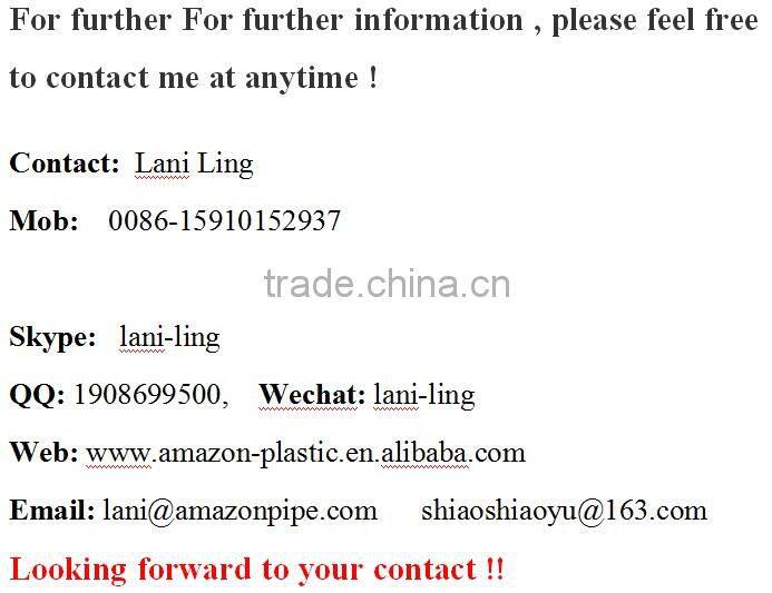 Black orange color PE conduit pipe plastic tube for electrical system