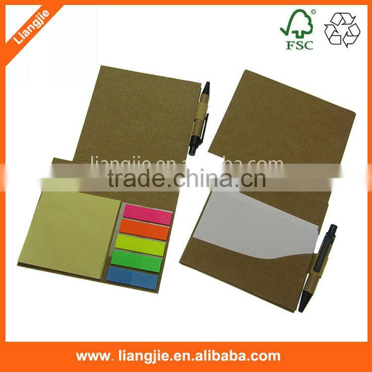 Realistic new design lovly leaf shaped sticky notes pad