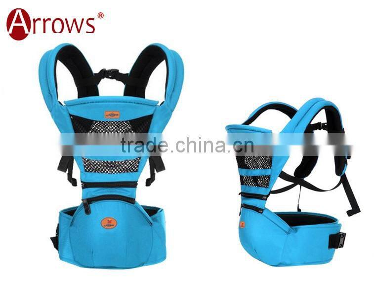 Made in China Export to Europe and America Top Quality Organic Cotton Infants Baby Hipseat Carrier Backpack Sling