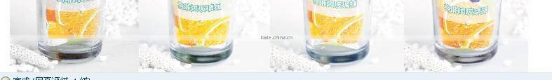400ml clear glass cup with PP lid
