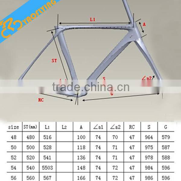HOT SALE! champion de rose 888 carbon road frame, customer painting cheap carbon road frame on selling