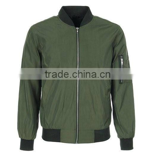 Custom Men's Premium Lightweight MA-1 Flight Windbreaker Bomber Jacket