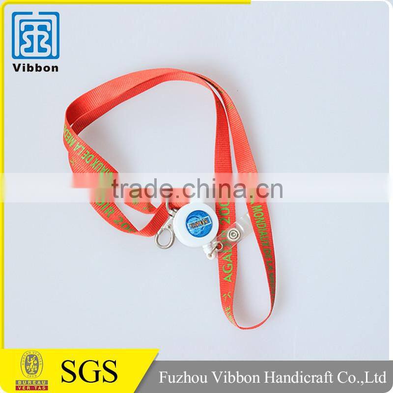 Top quality thick colorful polyester cheap custom lanyards