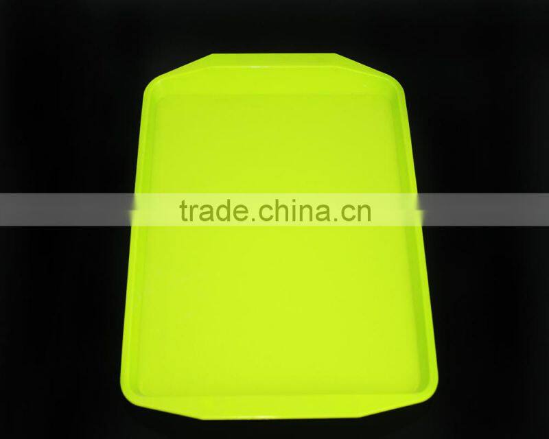 2015 hot selling manufacter wholeasle OEM colorful Melamine hospital food trays with handle