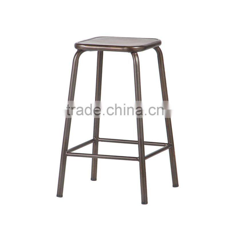 2016 Cheap simple design metal bar stool bases high chair furniture