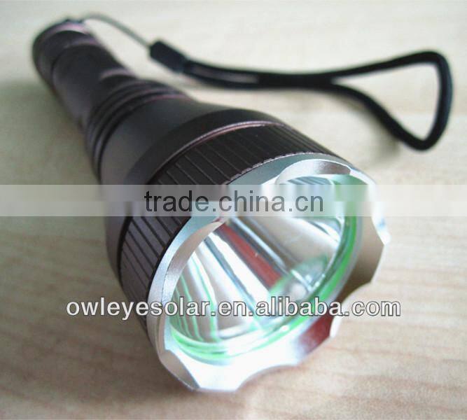super bright police LED flashlight/ rechargeable LED flashlight