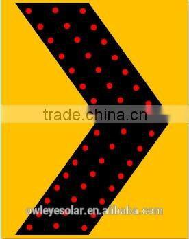 customized solar outdoor construction led flashing arrow sign, solar arrow sign