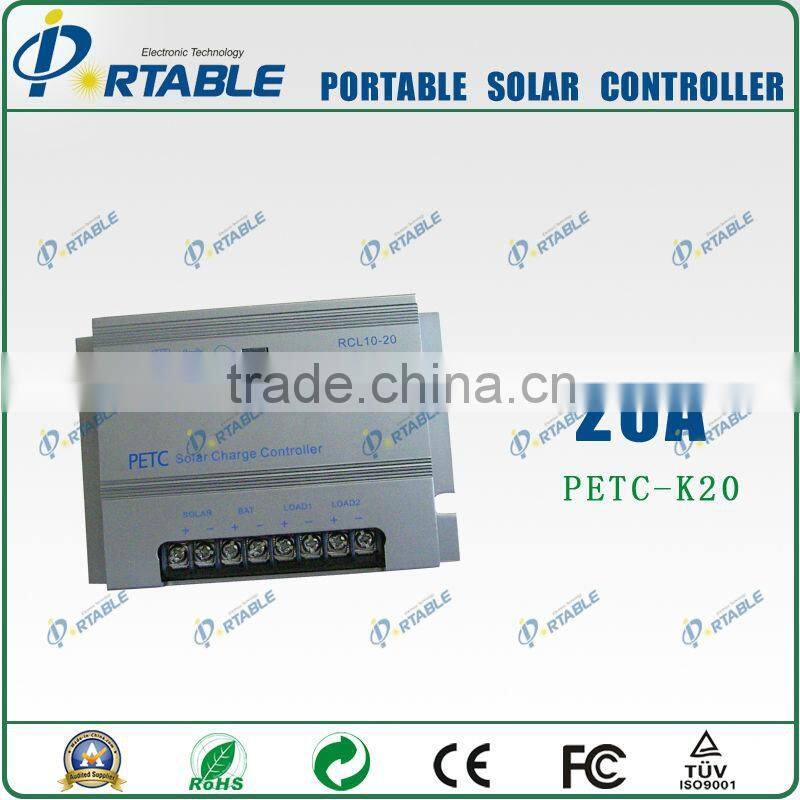 20A mppt solar charger controller charge for battery