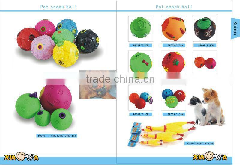2014 Hot sale dog food treated ball