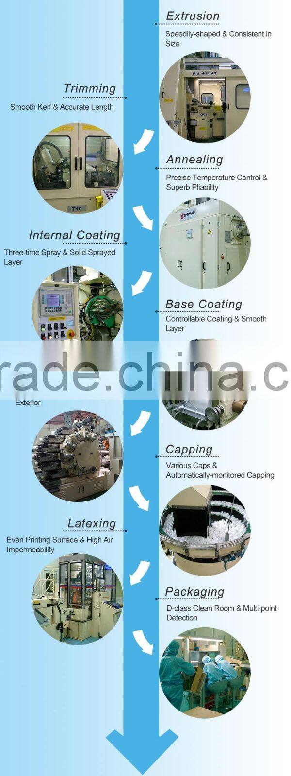 50g 28mm diameter cosmetic packaging hair tint tube storage