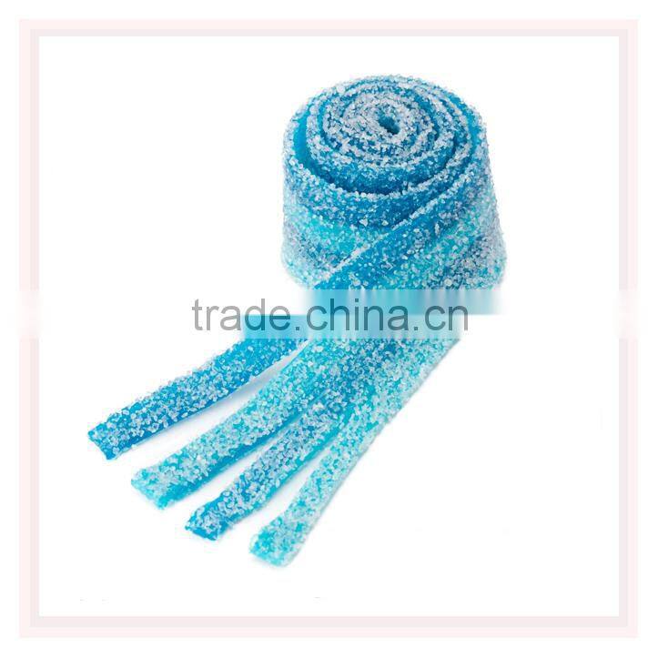 Blueberry Flavor Sour Belt Chews Candy