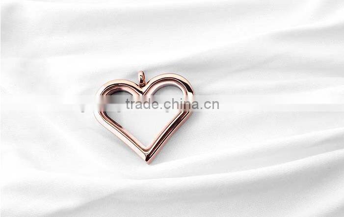 latest factory price locket pendant simple heart locket jewelry