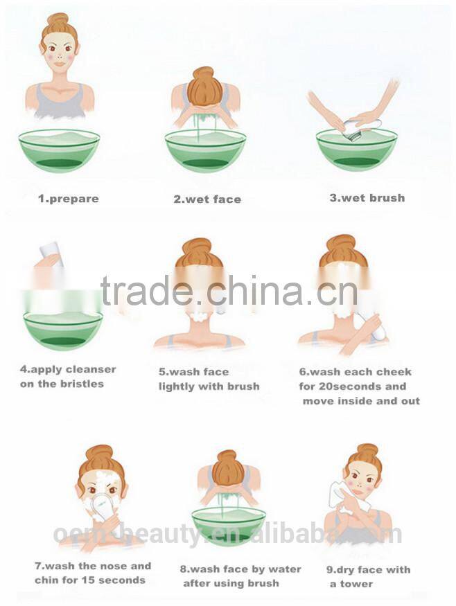 electric rotating sonic facial cleansing brush face clean brush exfoliate cleaning brush