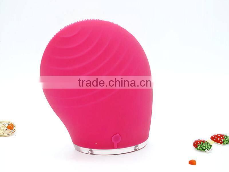 popular 2015 soft silica gel Skin Vibration Slimmer Face cleansing massager functional