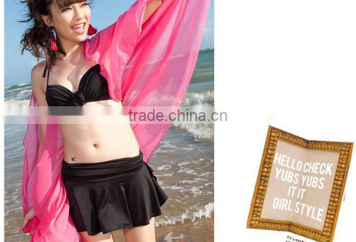 Sexy Women Ladies Chiffon Beach Wear Swimwear Bikini Cover-Up Wrap Sarong Scarf 100*150cm