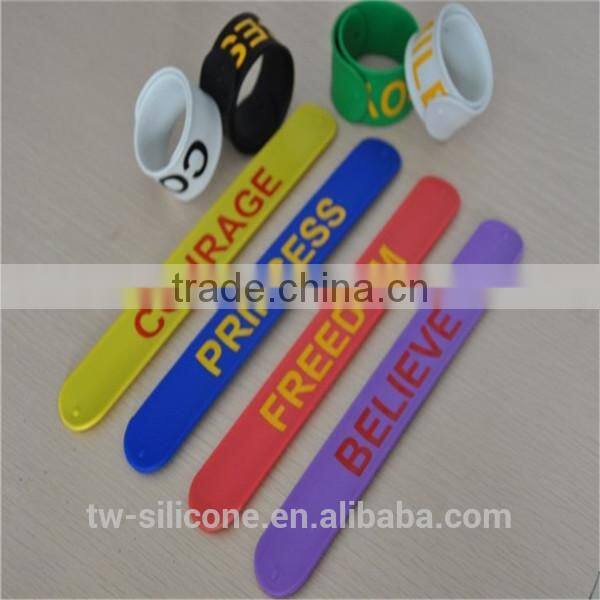child slap wristband wholesale silicone wristband child