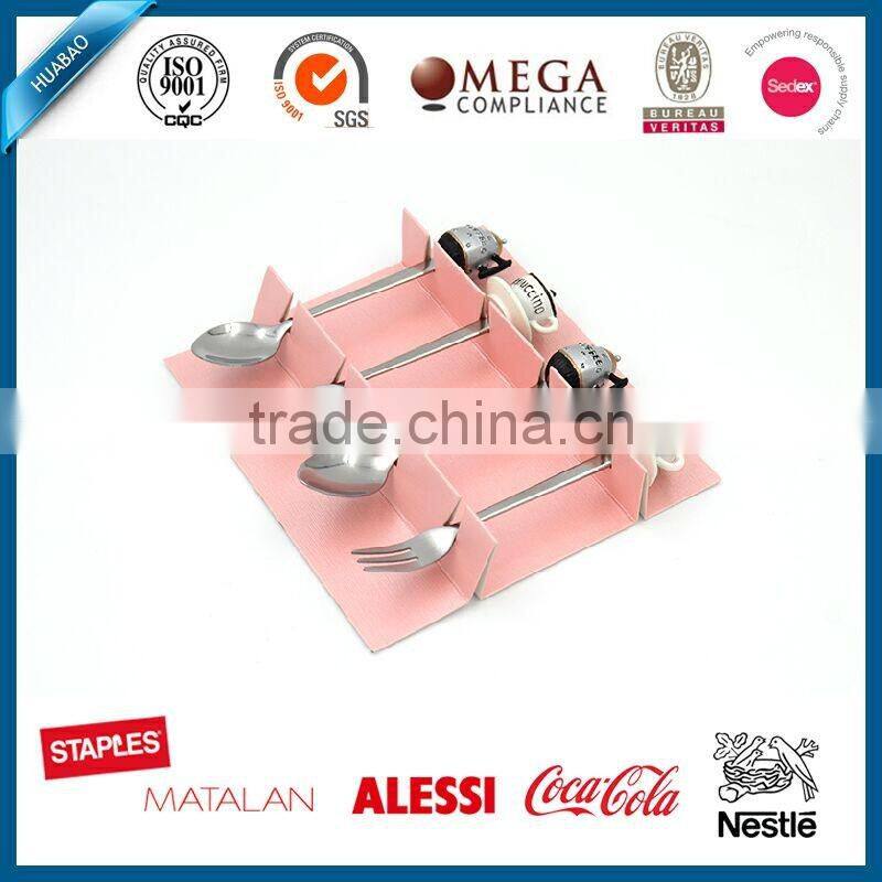 Portable Stainless Steel Flatware with Cute polyresin Handle, 4pcs polyresin cutlery, rachet set