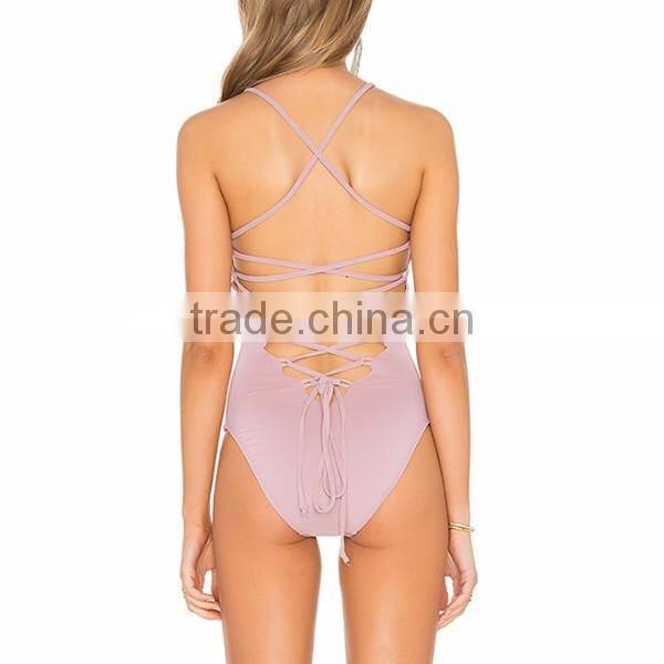 2017 best selling fashionable sexy one- piece swimsuit