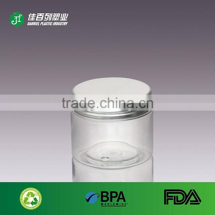 Wholesale price 30ml Clear cute empty PET Plastic body cream jar