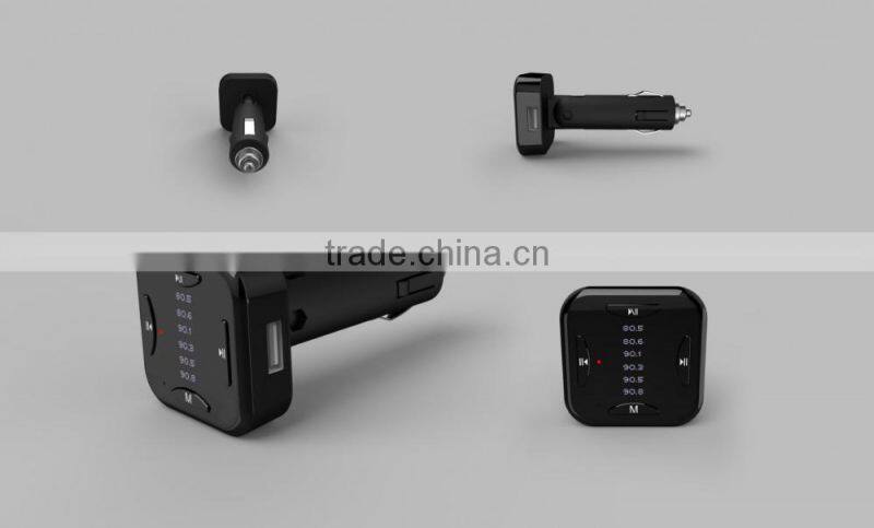 New Wireless Bluetooth FM Transmitter Handsfree Stereo Bluetooth Car Kit With A2DP/AVRCP For Ihpone Cell Phone