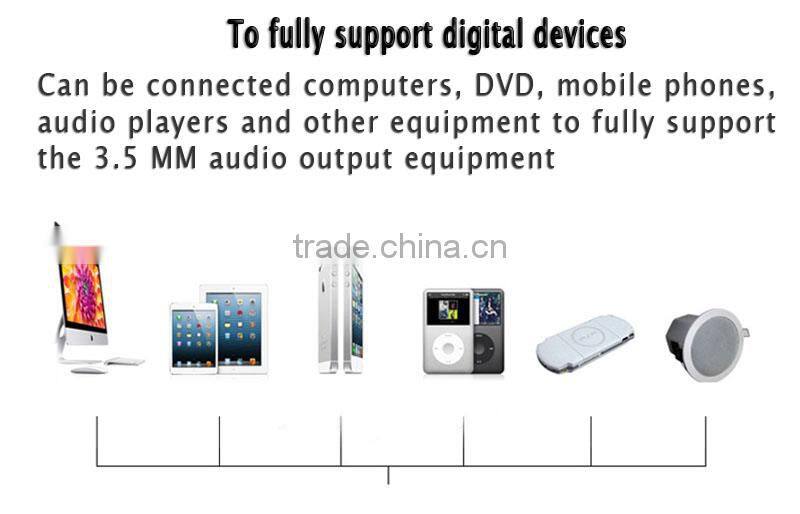 Portable laptop mini speaker USB Digital MP3 Player support HiFi U disk TF card LCD FM Radio LED light mini speaker
