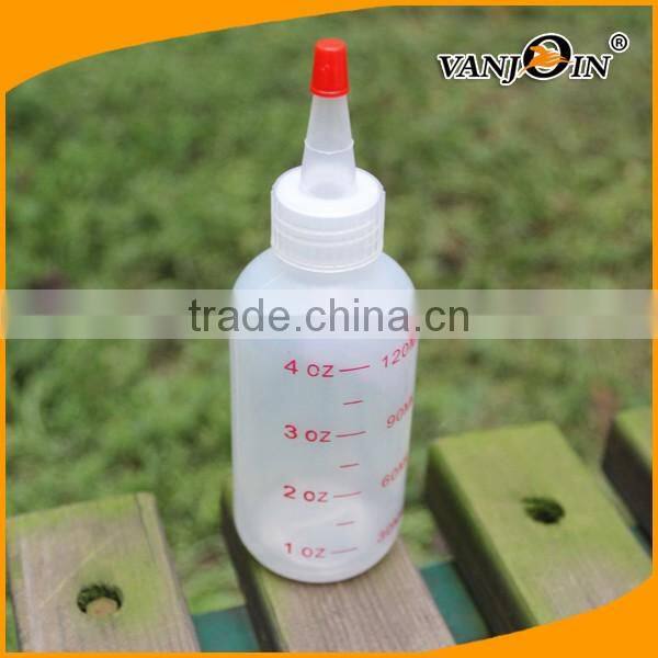120ml 480ml Daily Soft Plastic c HDPE Ketchup Bottles with Red Measuring Marks