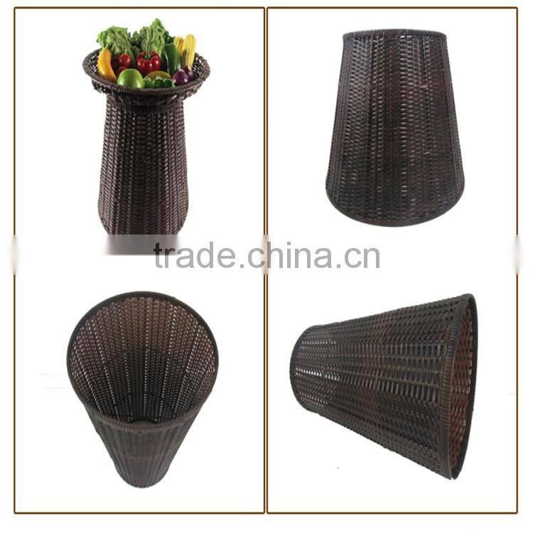 Rectangular PP rattan supermarket display