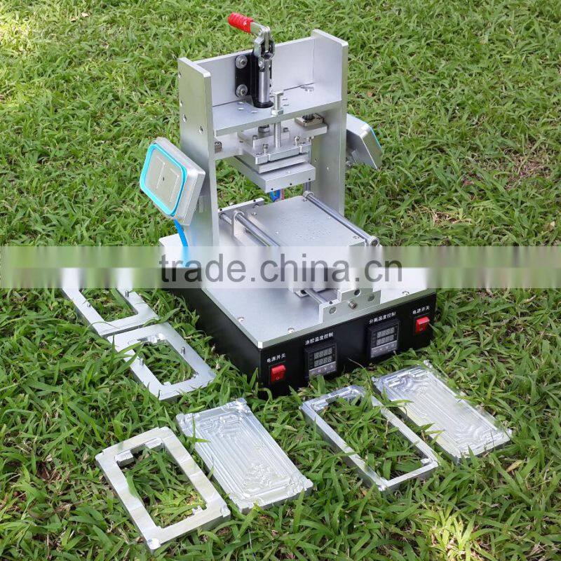 110V-220V bezel middle frame splite for samsung frame laminator for iphone, lcd glue remover vacuum lcd screen separator