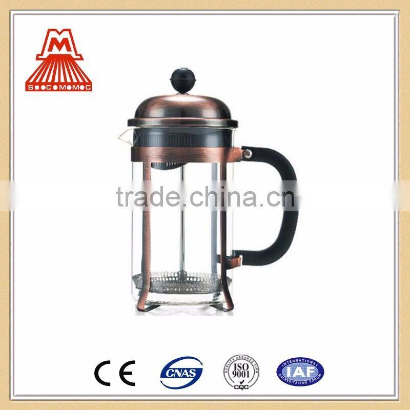 Alibaba express china W124-CP053 Customized glass french press coffee