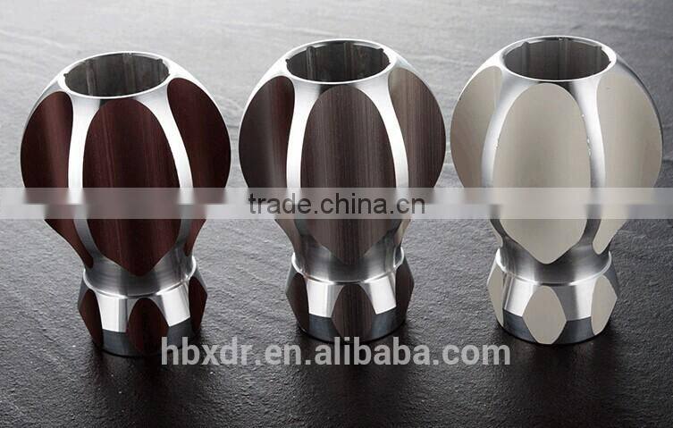 OEM Europe popular New Design beautiful Aluminum Curtain Rod End Cap