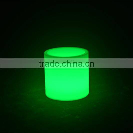 BSCI approval rechargeble flower pot/ small plastic color changing vase planter/bright color flower pot