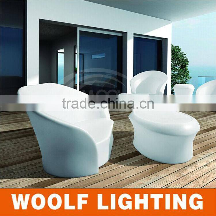 Popular Modern led home garden three seats Sofa Furniture with remote control