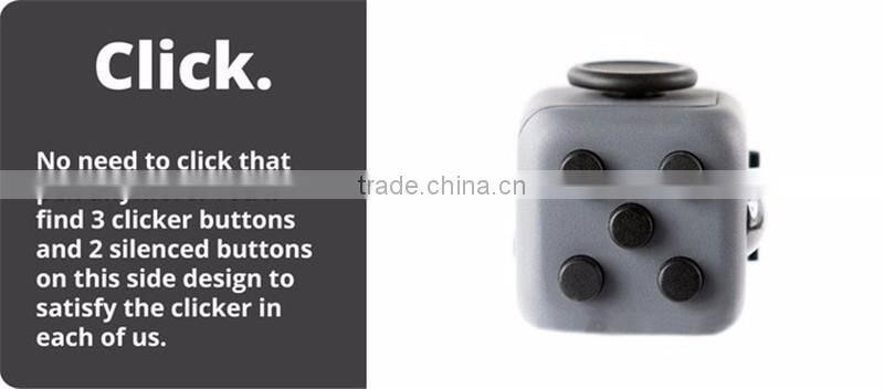 High quality desk toy Fidget 6-Sided Desk Toy Cube Arrival Brilliantly useless adult desk toy fidget