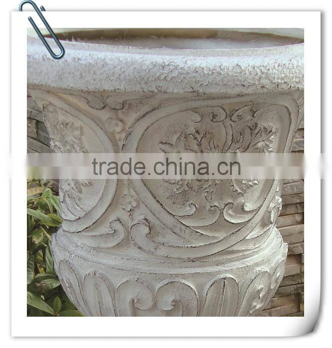 Fiberglass Popular Hot One White Classical Garden Flower Pot Molds