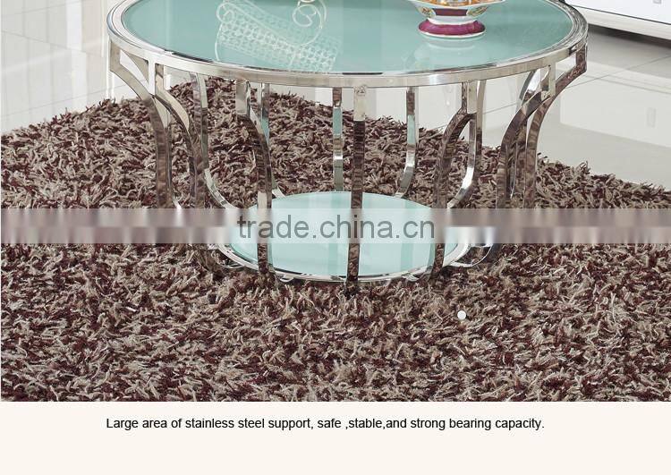 Living Room Furniture Round Glass Mirrored Coffee Table C391