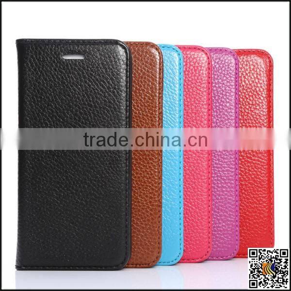 leather flip case for iphone6 plus, pure colour pu leather flip case for iphone6 plus, china supplier leather wallet case