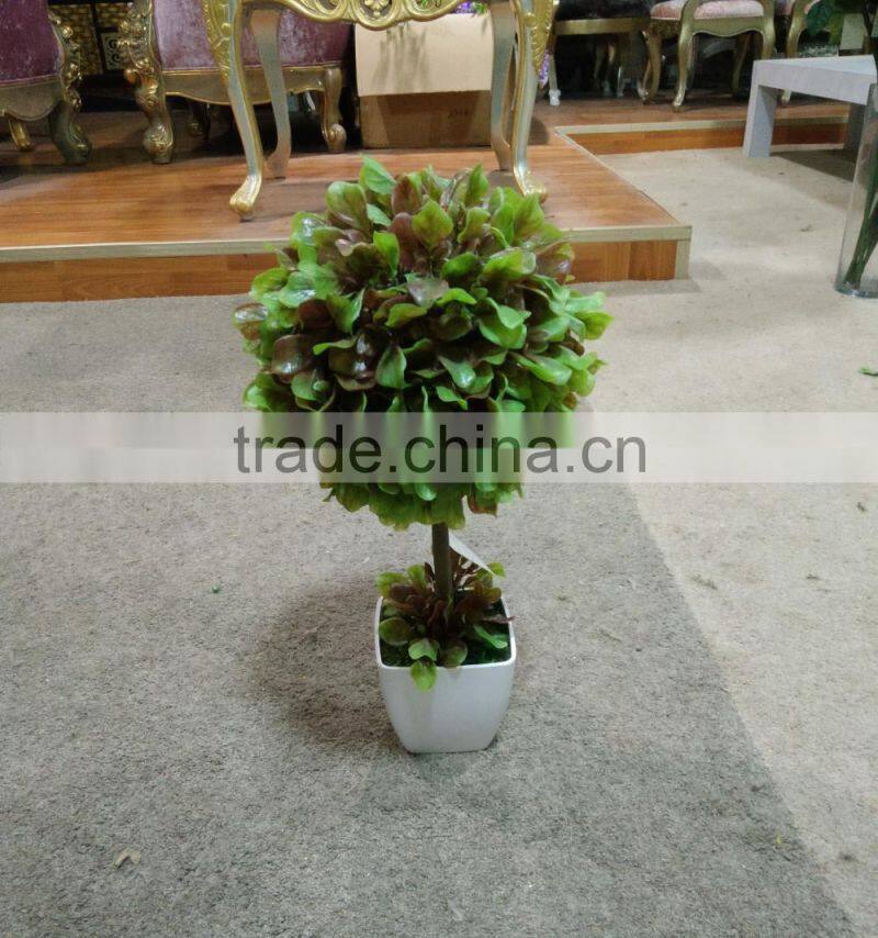 colorful decorative artificial grass ball witn imitation ceramic