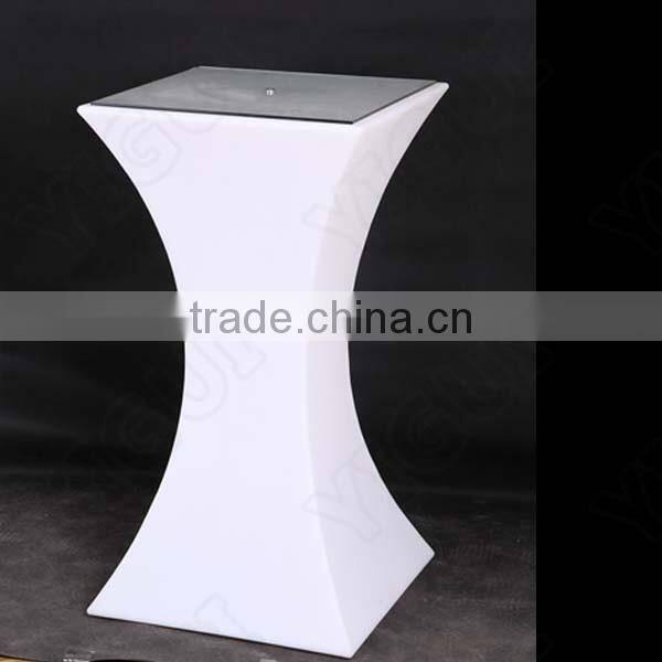 led liquid lighted bar table/highboy cocktail table/illuminated party furniture
