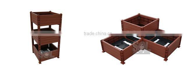 Alibaba new products vertical garden plastic square flower pot modular