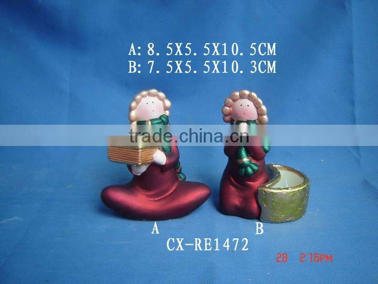 polyresin snowman figurine polyresin angel figurine; resin deer statue; resin elf figurines