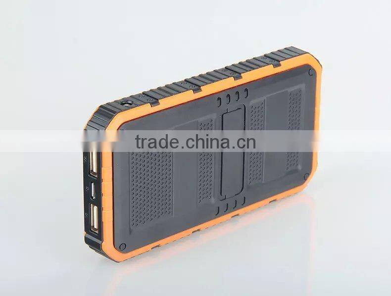New arrival 2016 hot selling waterproof solar power bank 20000mAh