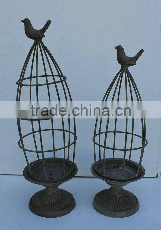 Set of 2 Metal bird feeder