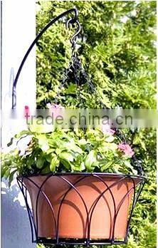 wrought iron hanging basket