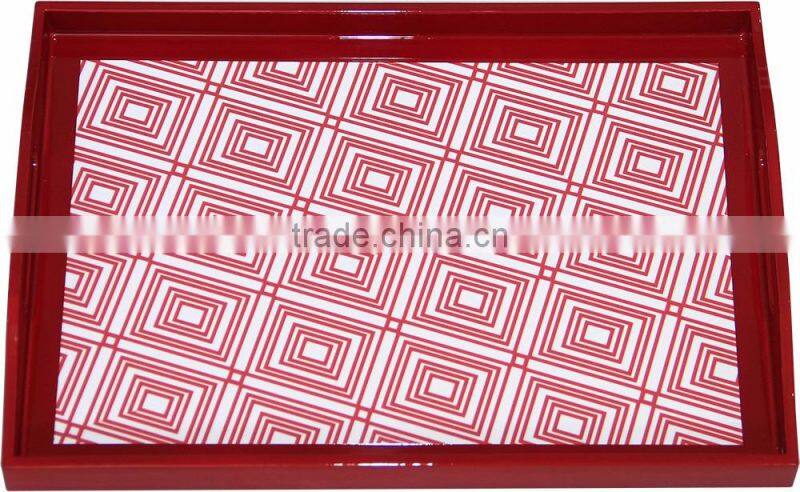 Lacquer serving tray
