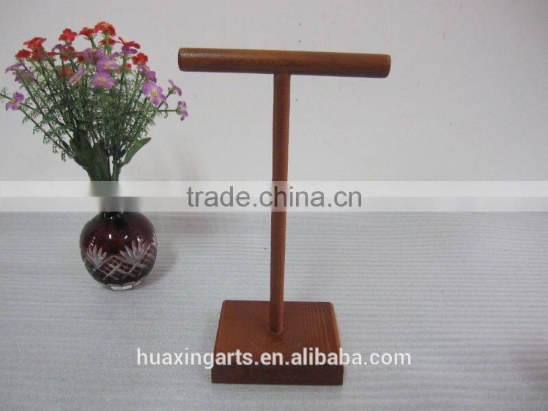 Wooden exquisite handcraft hanging glass shelves wooden shelves