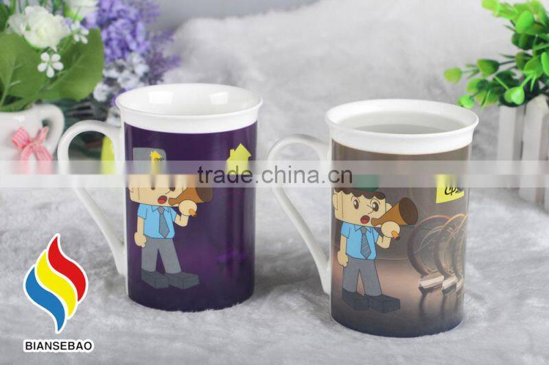 customized gift ceramic 11oz heat sensitive mug for sale