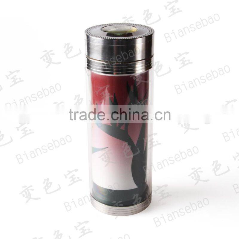Stainless Steel Thermal Tumbler Color Changing Nice Painting