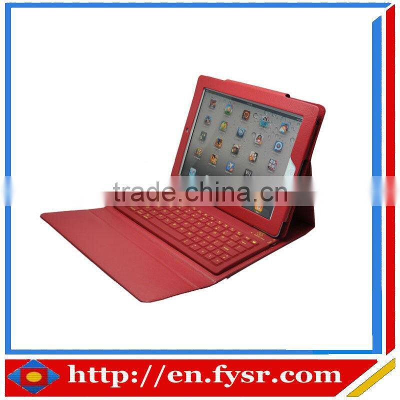 leather tablet cover with silicone bluetooth keyboard