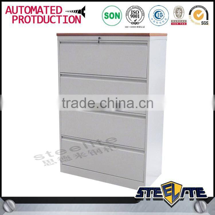 Luoyang factory prices office furniture lockable wide lateral hanging godrej 4 drawer steel filing cabinet